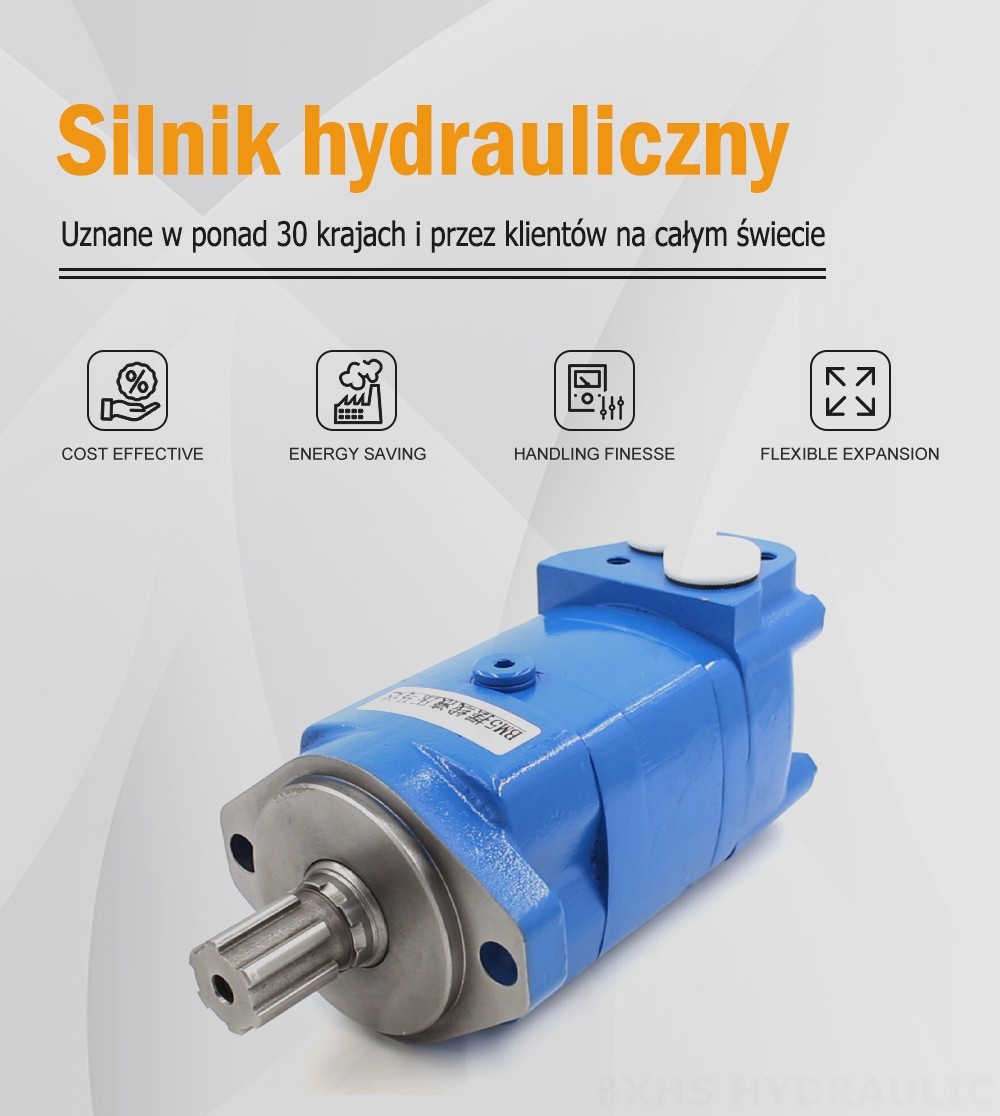 BM5_Silnik hydrauliczny Cycloidalny-3 125 cm³/obr 75 l/min Silnik hydrauliczny